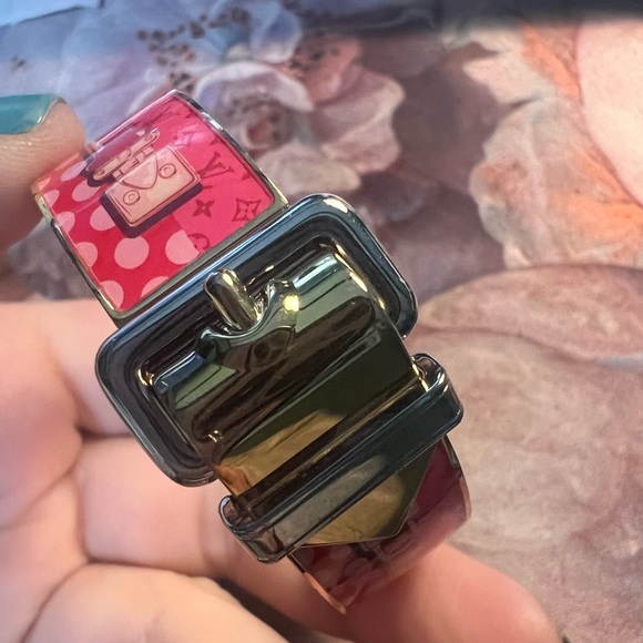 LOUIS VUITTON LV Brasserie Confidential BbangleNGLE bracelet GP Gold Pink Small - Picture 10 of 10